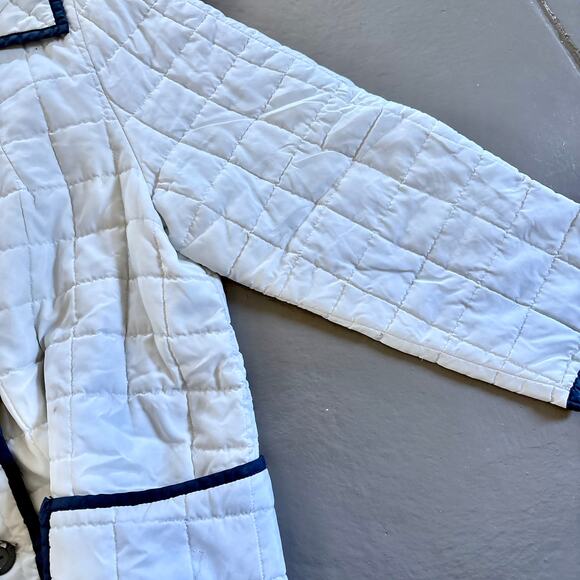 Vintage 70s White Bear of St. Paul Womens White Quilted Jacket Nylon Parka Retro - Picture 11 of 16